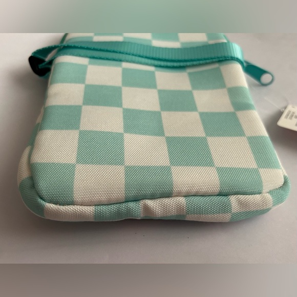 New Padded Pickle Baller Bag Green and White Checks Adjustable Strap Pickleball - Picture 6 of 13